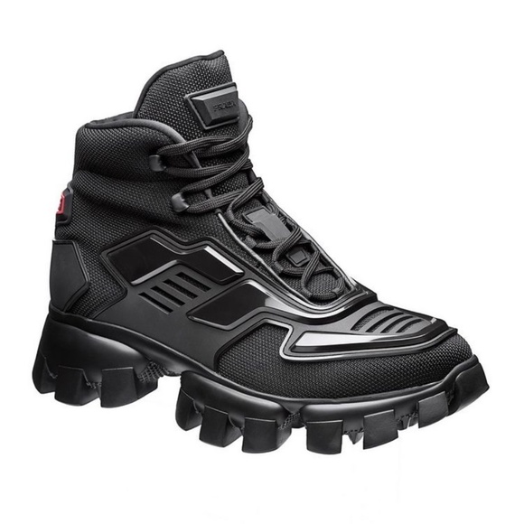 PRADA : Cloudbust Thunder Technical Fabric High Top Sneakers - Picture 2 of 4
